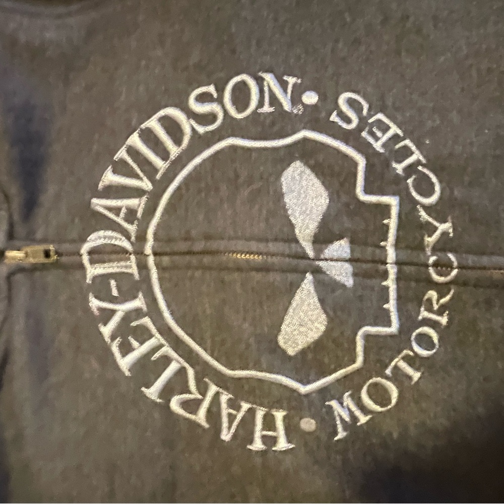 Harley-Davidson Black and Gray Willie G Skull Zip-Up Hoodie - Picture 13 of 15